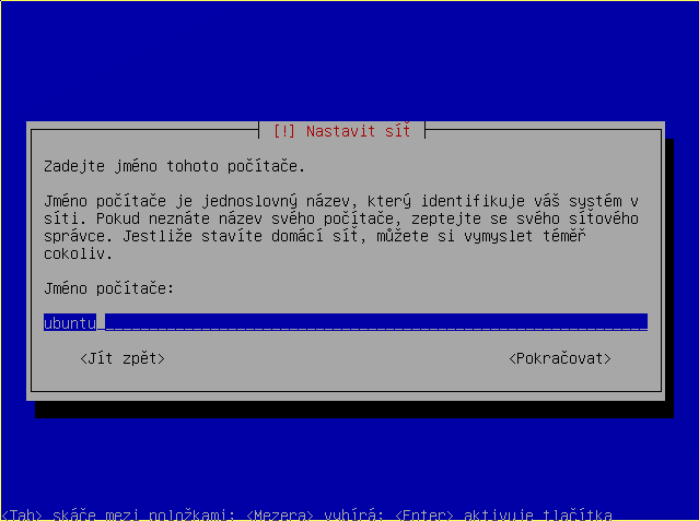 Nastavení jména počítače